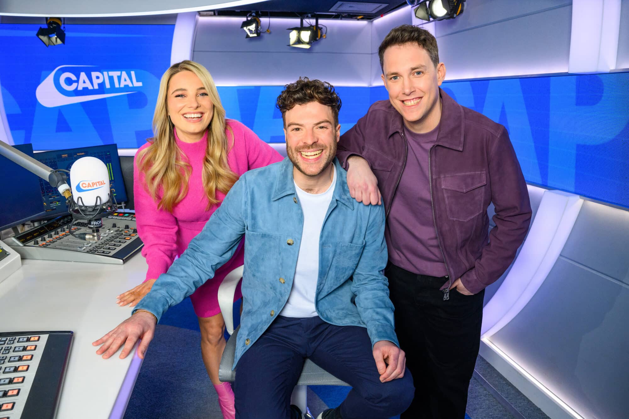 Capital Breakfast presenters in the Capital studio