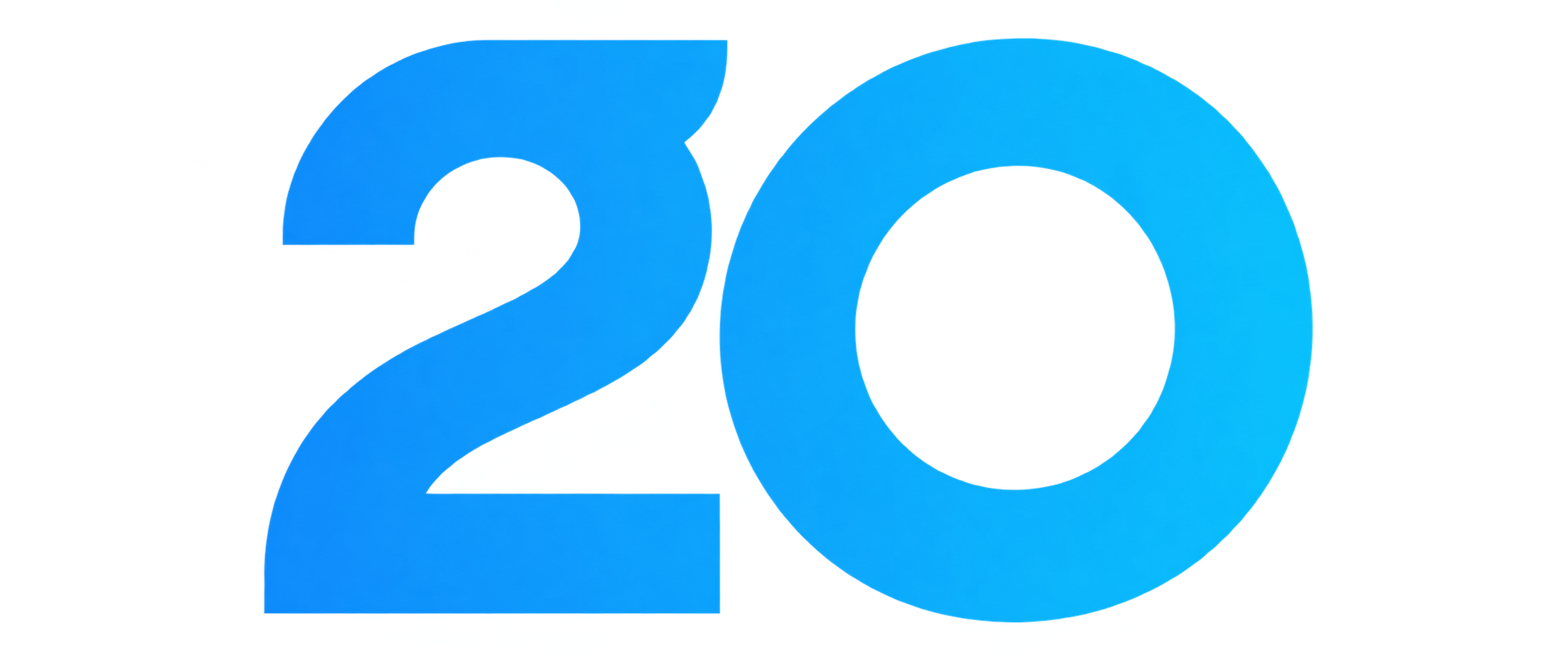 Custom Global 20 anniversary numeral