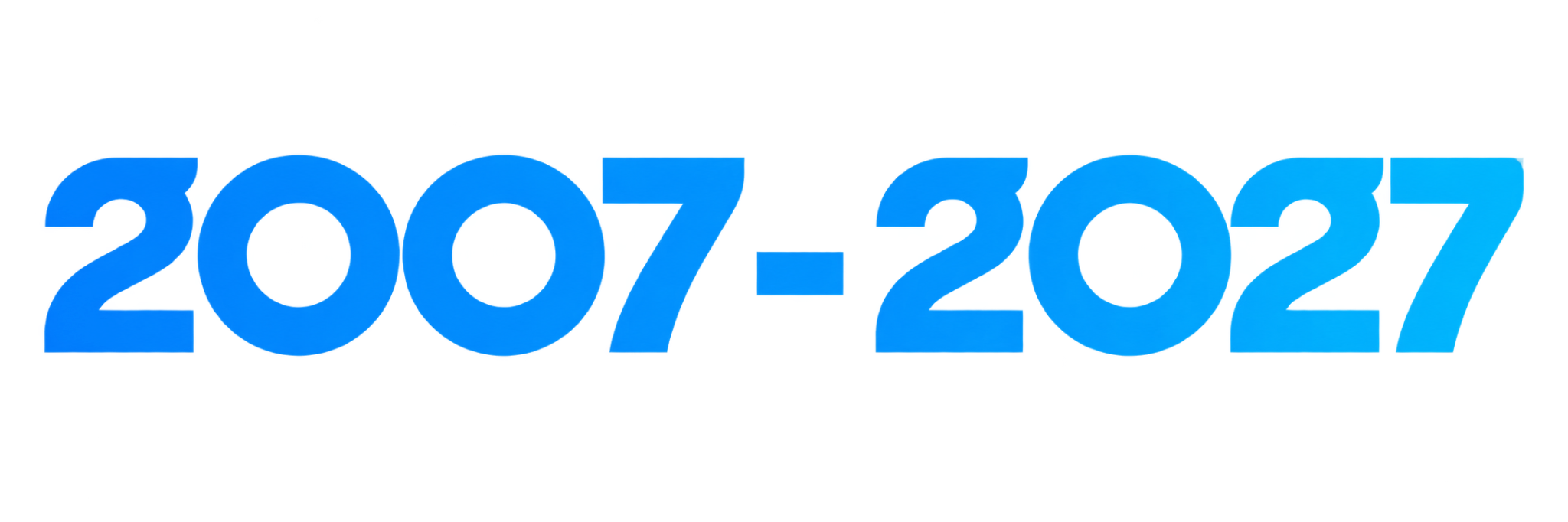 2007–2027 anniversary date artwork